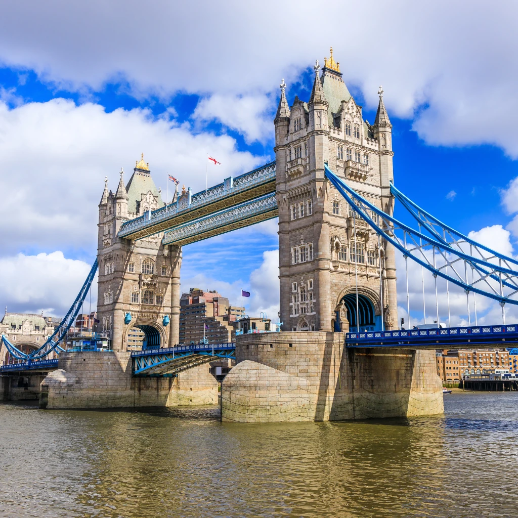 Tower Bridge over the River Thames in London, United Kingdom